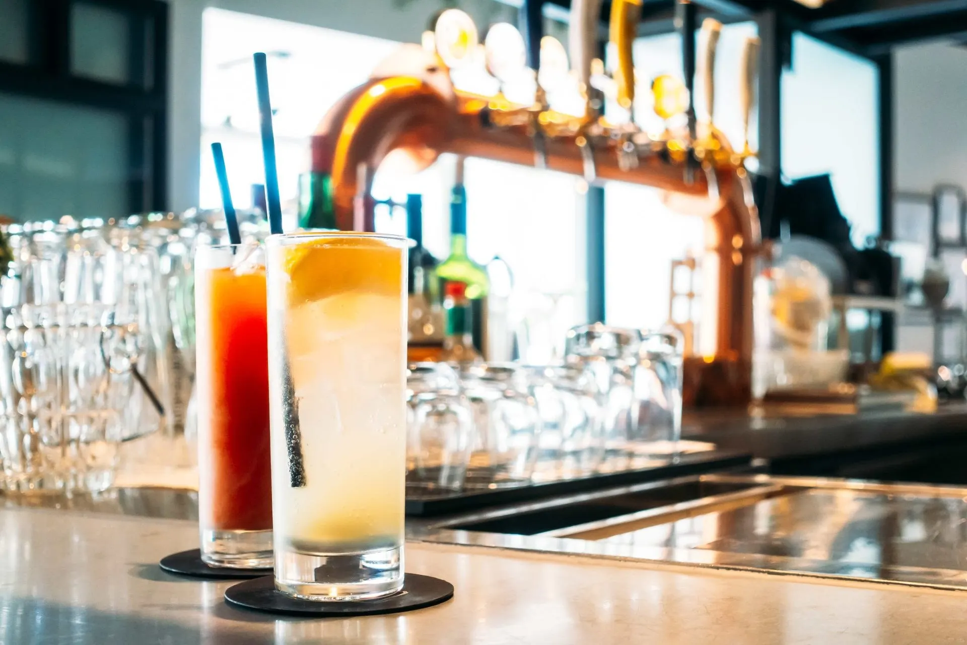 Cocktails on the bar of a licensed venue - PC Licensing Consultancy testimonials