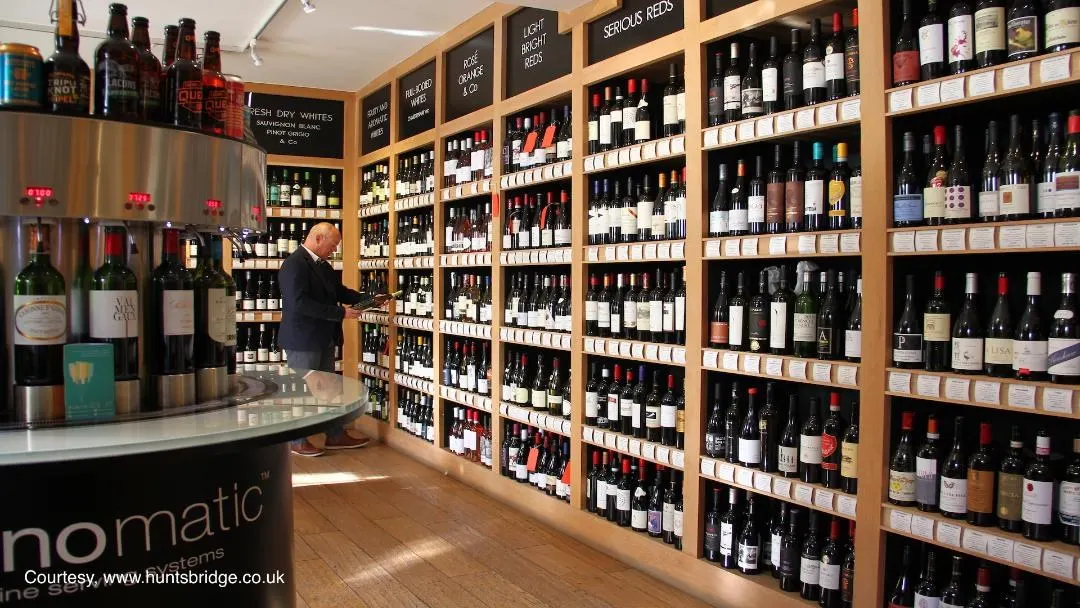 Peter Conisbee of PC Licensing Consultancy visiting a licensed wine shop